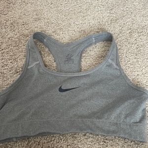 Grey Nike Pro Sports Bra